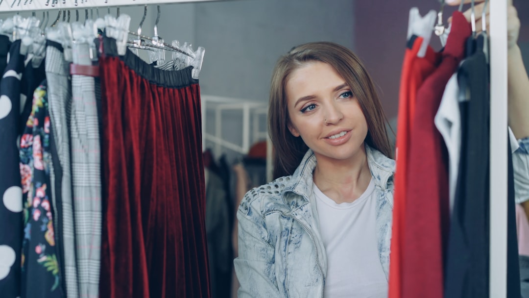 Stylist working with wardrobe